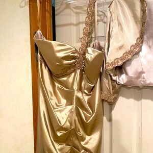 Two piece evening gown with jacket never worn tag on